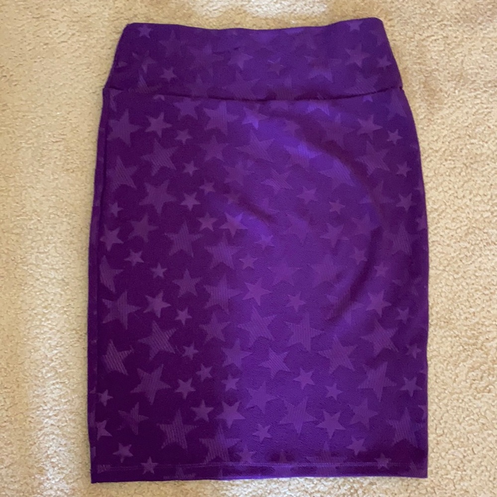 Lularoe Purple Star Skirt